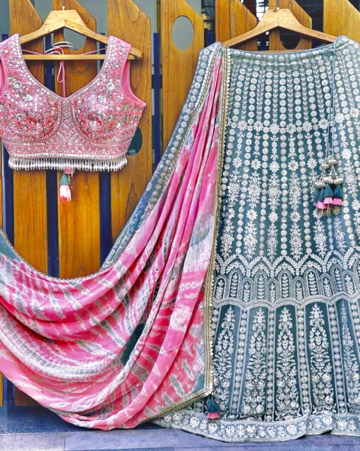 Majestic Resham And Sequins Work Lehenga Choli For Wedding