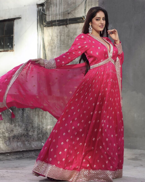 Monumental Red Color Designer Readymade Sharara Style Salwar Kameez